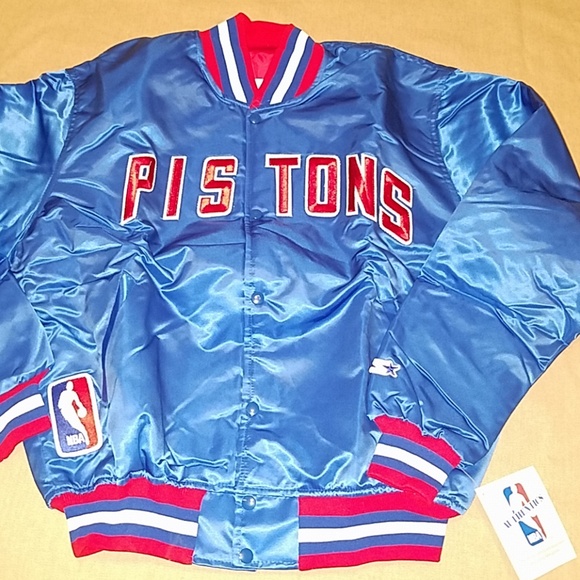 detroit pistons starter jacket